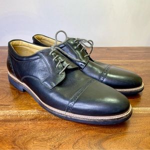 Johnston & Murphy 12 Sheepskin Dress Oxfords Black Laces 20-4881